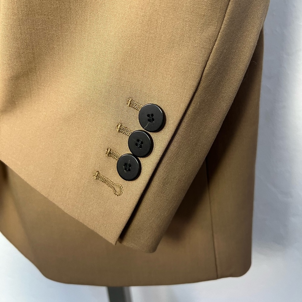 NWT Theory "Truffle" Traceable Wool Boyfriend Style Single Button Closure Blazer - Picture 6 of 14
